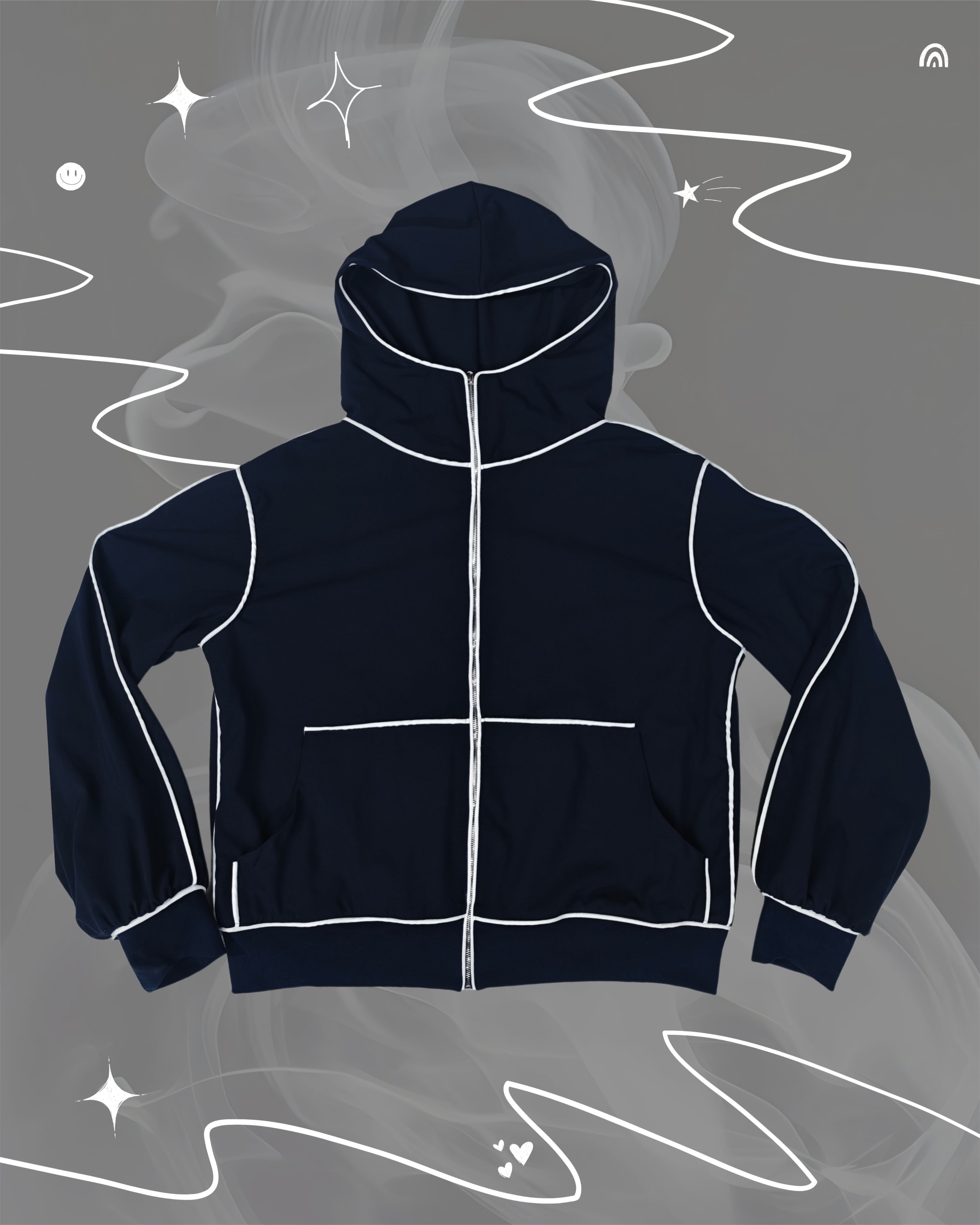 "Outline" Blue Jacket