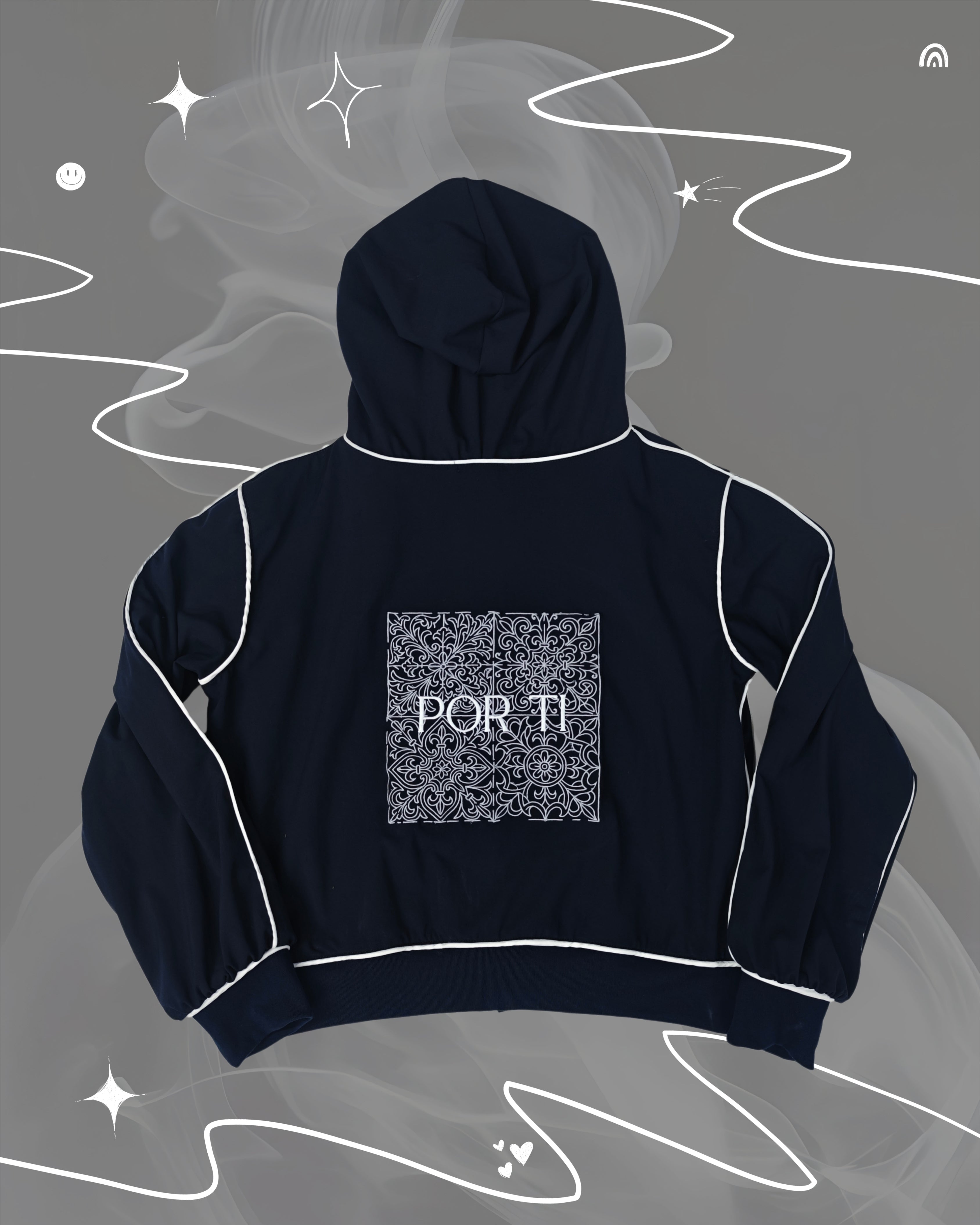 "Outline" Blue Jacket